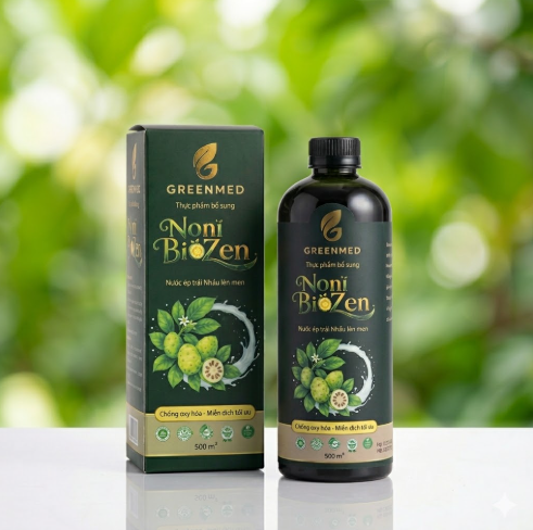 GREENMED - Nước ép trái nhàu lên men Noni Biozen (500ml)